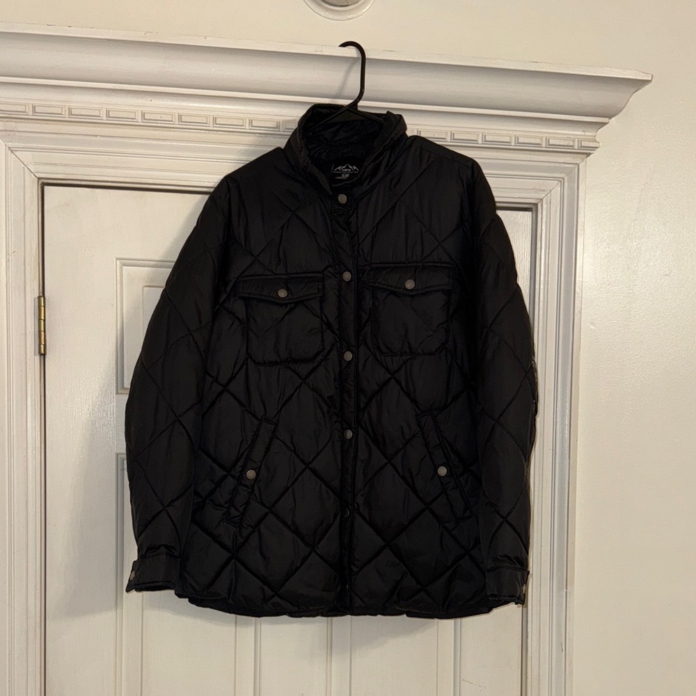 Black Quilted Women's Puffer Jacket